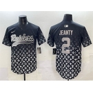Men's Las Vegas Raiders #2 Ashton Jeanty Black Limited Stitched Baseball Jersey
