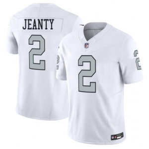 Men's Las Vegas Raiders #2 Ashton Jeanty White 2025 F.U.S.E. Vapor Stitched Football Jerseys