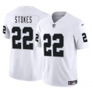 Men's Las Vegas Raiders #22 Eric Stokes White 2025 F.U.S.E. Vapor Football Stitched Jersey
