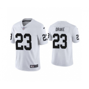 Men's Las Vegas Raiders #23 Kenyan Drake White Stitched Vapor Untouchable Limited Football Jersey