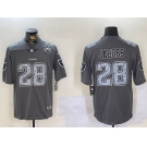 Men's Las Vegas Raiders #28 Josh Jacobs Grey Limited Stitched Jersey