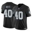 Men's Las Vegas Raiders #40 Devin White Black 2025 F.U.S.E. Vapor Football Stitched Jersey