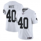 Men's Las Vegas Raiders #40 Devin White White 2025 Vapor Football Stitched Jersey