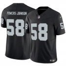 Men's Las Vegas Raiders #58 Jackson Powers-Johnson Black 2025 F.U.S.E. Vapor Untouchable Limited Football Stitched Jersey