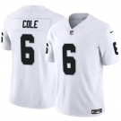 Men's Las Vegas Raiders #6 A.J. Cole White 2025 F.U.S.E. Vapor Untouchable Limited Football Stitched Jersey
