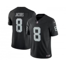 Men's Las Vegas Raiders #8 Josh Jacobs Black 2023 F.U.S.E. Vapor Untouchable Stitched Football Jersey