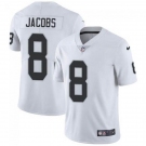 Men's Las Vegas Raiders #8 Josh Jacobs White Vapor Limited Stitched Jersey