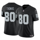 Men's Las Vegas Raiders #80 Ian Thomas Black 2025 F.U.S.E. Vapor Football Stitched Jersey
