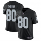 Men's Las Vegas Raiders #80 Ian Thomas Black 2025 Vapor Football Stitched Jersey