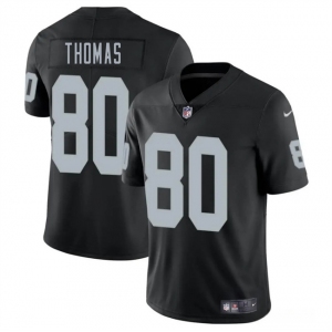 Men's Las Vegas Raiders #80 Ian Thomas Black 2025 Vapor Football Stitched Jersey