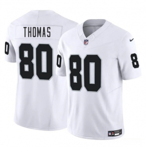Men's Las Vegas Raiders #80 Ian Thomas White 2025 F.U.S.E. Vapor Football Stitched Jersey