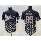 Men's Las Vegas Raiders #89 Brock Bowers Black Limited Stitched Baseball Jersey