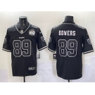 Men's Las Vegas Raiders #89 Brock Bowers Black Shadow Vapor Limited Stitched Jersey
