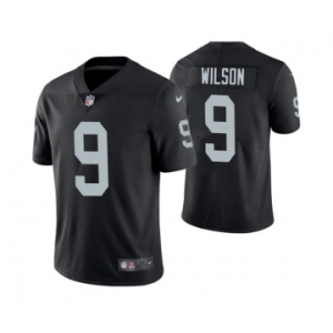 Men's Las Vegas Raiders #9 Tyree Wilson Black 2023 Draft Vapor Limited Stitched Football Jersey