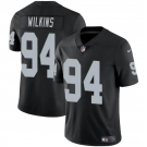 Men's Las Vegas Raiders #94 Christian Wilkins Black Vapor Football Stitched Jersey