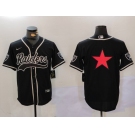 Men's Las Vegas Raiders Black Team Big Logo With Patch Cool Base Stitched Baseball Jerseys