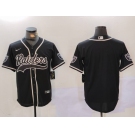 Mens Las Vegas Raiders Black Team Blank Patch Cool Base Stitched Baseball Jersey