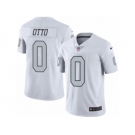 Men's Nike Oakland Raiders #0 Jim Otto Limited White Rush NFL Jersey