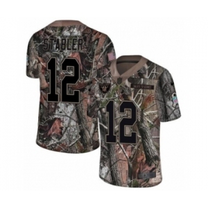 Men's Nike Oakland Raiders #12 Kenny Stabler Limited Camo Rush Realtree NFL Jersey