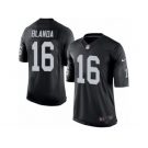 Men's Nike Oakland Raiders #16 George Blanda Limited Black Team Color NFL Jersey