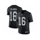 Men's Nike Oakland Raiders #16 George Blanda Vapor Untouchable Limited Black Team Color NFL Jersey