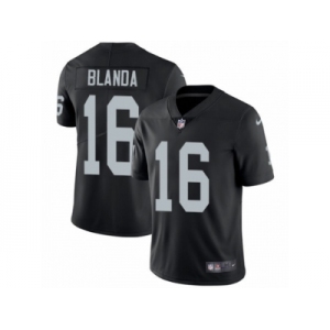 Men's Nike Oakland Raiders #16 George Blanda Vapor Untouchable Limited Black Team Color NFL Jersey