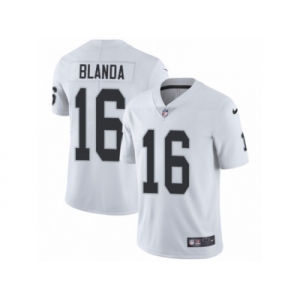 Men's Nike Oakland Raiders #16 George Blanda Vapor Untouchable Limited White NFL Jersey