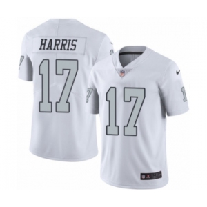 Men's Nike Oakland Raiders #17 Dwayne Harris Limited White Rush Vapor Untouchable NFL Jersey