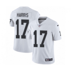 Men's Nike Oakland Raiders #17 Dwayne Harris White Vapor Untouchable Limited Player NFL Jersey