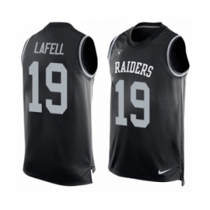 Men's Nike Oakland Raiders #19 Brandon LaFell Limited Black Player Name & Number Tank Top NFL Jersey