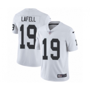 Men's Nike Oakland Raiders #19 Brandon LaFell White Vapor Untouchable Limited Player NFL Jersey