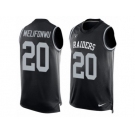 Men's Nike Oakland Raiders #20 Obi Melifonwu Limited Black Player Name & Number Tank Top NFL Jersey