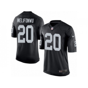 Men's Nike Oakland Raiders #20 Obi Melifonwu Limited Black Team Color NFL Jersey