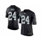 Men's Nike Oakland Raiders #24 Marshawn Lynch Limited Black Team Color NFL Jersey