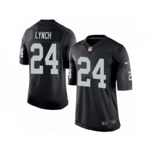 Men's Nike Oakland Raiders #24 Marshawn Lynch Limited Black Team Color NFL Jersey