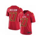 Men's Nike Oakland Raiders #27 Reggie Nelson Limited Red 2017 Pro Bowl NFL Jersey