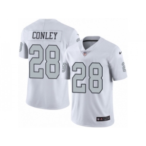 Men's Nike Oakland Raiders #28 Gareon Conley Limited White Rush NFL Jersey