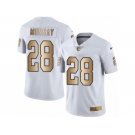 Men's Nike Oakland Raiders #28 Latavius Murray Limited White Gold Rush NFL Jersey