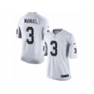 Men's Nike Oakland Raiders #3 E. J. Manuel Limited White NFL Jersey