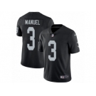 Men's Nike Oakland Raiders #3 E. J. Manuel Vapor Untouchable Limited Black Team Color NFL Jersey