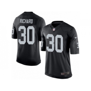 Men's Nike Oakland Raiders #30 Jalen Richard Limited Black Team Color NFL Jersey