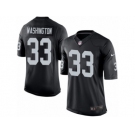 Men's Nike Oakland Raiders #33 DeAndre Washington Limited Black Team Color NFL Jersey