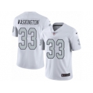 Men's Nike Oakland Raiders #33 DeAndre Washington Limited White Rush NFL Jersey