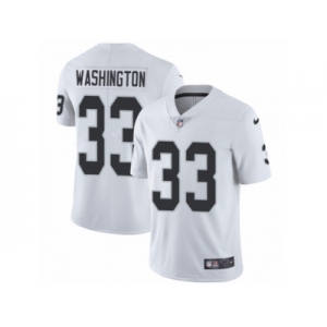 Men's Nike Oakland Raiders #33 DeAndre Washington Vapor Untouchable Limited White NFL Jersey