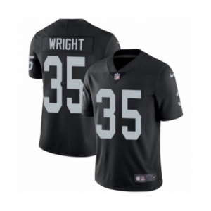 Men's Nike Oakland Raiders #35 Shareece Wright Black Team Color Vapor Untouchable Limited Player NFL Jersey