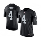 Men's Nike Oakland Raiders #4 Derek Carr Limited Black Team Color NFL Jersey