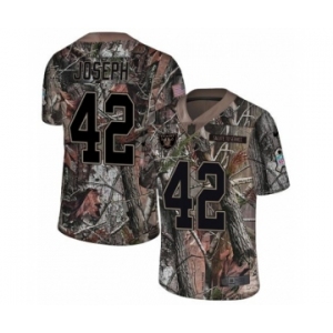 Men's Nike Oakland Raiders #42 Karl Joseph Limited Camo Rush Realtree NFL Jersey