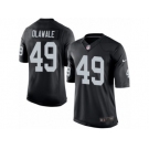 Men's Nike Oakland Raiders #49 Jamize Olawale Limited Black Team Color NFL Jersey