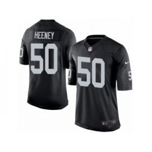 Men's Nike Oakland Raiders #50 Ben Heeney Limited Black Team Color NFL Jersey