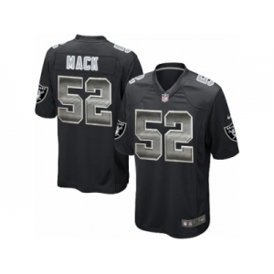 Men's Nike Oakland Raiders #52 Khalil Mack Limited Black Strobe NFL Jersey